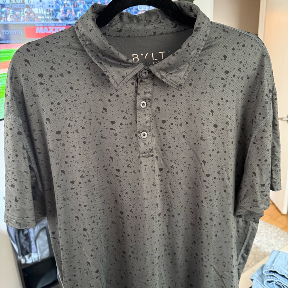 Men's Gray Golf Polo